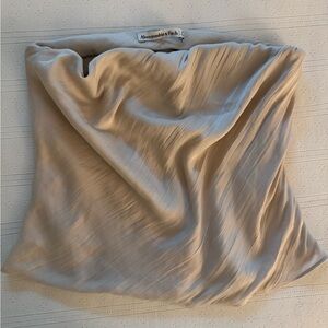 Abercrombie & Fitch silky feel beige tube top